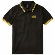 T-shirt enfant G-Star Raw Polo Gstar noir et jaune junior - 10 ANS