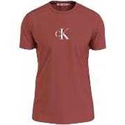 T-shirt Calvin Klein Jeans T Shirt Homme Ref 56971 XLN Terracotta