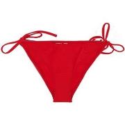 Maillots de bain Calvin Klein Jeans Bikini Briefs String Side Rouge CK...