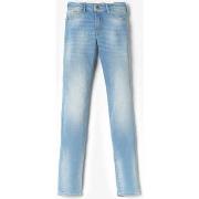 Jeans enfant Le Temps des Cerises Power skinny taille haute jeans bleu