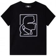 T-shirt enfant Karl Lagerfeld Tee shirt noir junior Z25357/09B - 12 AN...