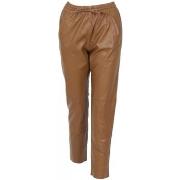 Pantalon Oakwood Pantalon jogpant en cuir Gift Ref 50426 fauve