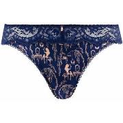 Tangas Brigitte Bardot Tanga bleu marine Haute Couture