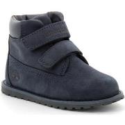 Boots enfant Timberland Bottine mi-haute à scratch pour enfant en bleu...