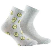 Chaussettes Kindy Lot de 2 paires de socquettes en coton motifs avocat...