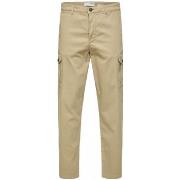 Pantalon Selected Slim Tapered Wick 172 Cargo Pants - Chinchilla