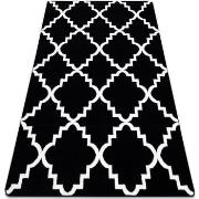 Tapis Rugsx Tapis SKETCH - F343 noir et crème 140x190 cm