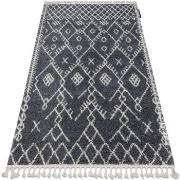 Tapis Rugsx Tapis BERBER TANGER B5940 gris et blanc 120x170 cm