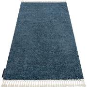 Tapis Rugsx Tapis BERBER 9000 bleu Franges berbère marocain 160x220 cm