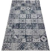 Tapis Rugsx Tapis HEOS 78586 crème / bleu PATCHWORK, 160x220 cm