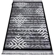 Tapis Rugsx Tapis MAROC P658 Flocons de neige noir 120x170 cm