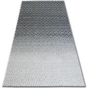 Tapis Rugsx Tapis LISBOA 27208/356 Structural Noir et Gris 80x150 cm