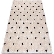 Tapis Rugsx Tapis FLUFFY 2370 shaggy points - crème 120x170 cm