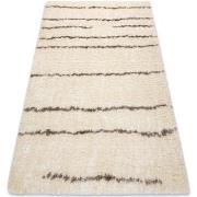 Tapis Rugsx Tapis FLUFFY 2371 shaggy Rayures - crème 120x170 cm