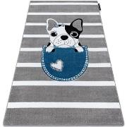 Tapis Rugsx Tapis PETIT BULLDOG CHIEN gris 180x270 cm