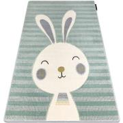 Tapis Rugsx Tapis PETIT RABBIT lapin vert 160x220 cm