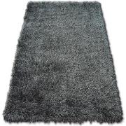 Tapis Rugsx Tapis LOVE SHAGGY modèle 93600 noir 60x110 cm