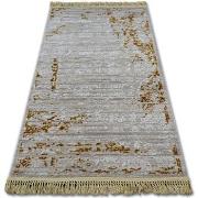 Tapis Rugsx Tapis ACRYLIQUE MANYAS 193AA Marron/Crème franges 80x150 c...