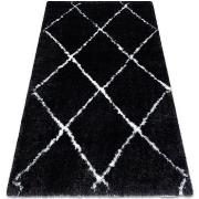 Tapis Rugsx Tapis FLUFFY 2373 shaggy treillis - anthracite 180x270 cm