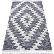 Tapis Rugsx Tapis SEVILLA Z250A diamants bleu / gris 80x150 cm