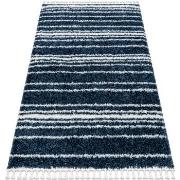 Tapis Rugsx Tapis UNION 4080 Rayures bleu et crème 180x270 cm