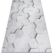 Tapis Rugsx Tapis lavable ANDRE 1180 Nid d'abeille, hexagone 160x220 c...