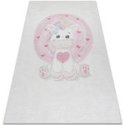 Tapis Rugsx Tapis lavable BAMBINO 1128 Licorne pour les 140x190 cm