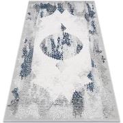 Tapis Rugsx Tapis ACRYLIQUE VALS 5040 ornement vintage bleu 100x200 cm