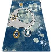 Tapis Rugsx Tapis PETIT HELICOPTER hélicoptère, avions bleu 160x220 cm