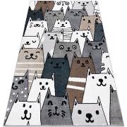 Tapis Rugsx Tapis FUN Gatti pour enfants, chats animaux 80x150 cm