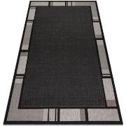 Tapis Rugsx TAPIS EN CORDE SIZAL FLOORLUX 20195 NOIR 80x150 cm