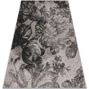 Tapis Rugsx TAPIS EN CORDE SIZAL FLOORLUX 20491 FLEURS 160x230 cm