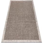 Tapis Rugsx TAPIS EN CORDE SIZAL FLOORLUX 20401 Cadre 120x170 cm