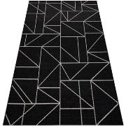 Tapis Rugsx TAPIS EN CORDE SIZAL FLOORLUX 20605 noir 160x230 cm