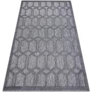 Tapis Rugsx Tapis SANTO SIZAL 58385 hexagone anthracite 200x290 cm