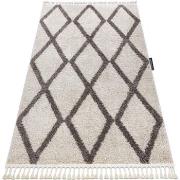 Tapis Rugsx Tapis BERBER TROIK crème Franges berbère marocai 120x170 c...