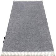 Tapis Rugsx Tapis BERBER 9000 gris clair Franges berbère 120x170 cm