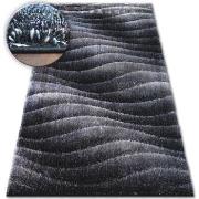 Tapis Rugsx Tapis Shaggy SPACE 3D B222 gris foncé 80x150 cm