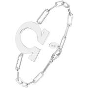 Bijoux Orusbijoux Bracelet Chaine Argent Rhodié Omega