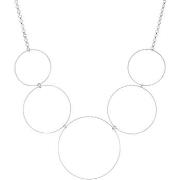 Collier Orusbijoux Collier Argent Rhodié Cercles Diamantés