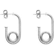 Boucles oreilles Orusbijoux Boucles D'oreilles Anneau Et Tube Forme Ov...