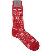 Chaussettes Red Sox Flocon de neige et ours Chaussettes