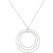 Collier Orusbijoux Collier Argent Rhodié Doré Cercles Diamantés