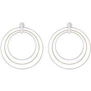 Boucles oreilles Orusbijoux Boucles D'oreilles Argent Rhodié Doré Cerc...