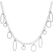 Collier Orusbijoux Collier Argent Rhodié Petits Cercles Et Ovales Diam...