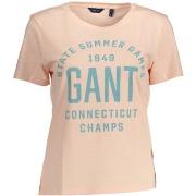 T-shirt Gant T SHIRT PINK OS