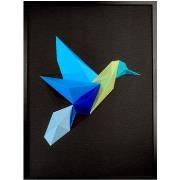 Tableaux, toiles Polygone Origami Colibri