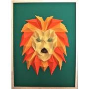 Tableaux, toiles Polygone Origami Lion