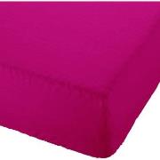 Draps housse Lefebvre-Textile Drap housse rose uni taille 160 x 200 cm