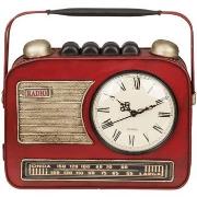 Horloges Out Of The Blue Boîte à clefs Poste radio avec horloge rouge ...